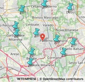 Mappa Via Gran Sasso, 20037 Paderno Dugnano MI, Italia (4.79182)