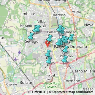 Mappa Via Gran Sasso, 20037 Paderno Dugnano MI, Italia (1.43467)