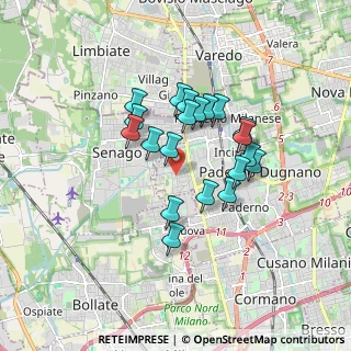 Mappa Via Gran Sasso, 20037 Paderno Dugnano MI, Italia (1.365)