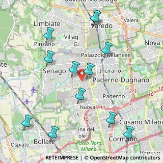Mappa Via Gran Sasso, 20037 Paderno Dugnano MI, Italia (2.39167)