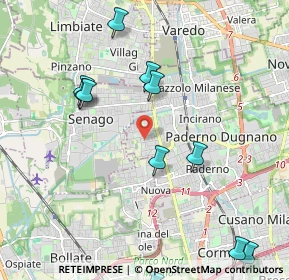 Mappa Via Gran Sasso, 20037 Paderno Dugnano MI, Italia (2.39455)