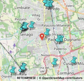 Mappa Via Gran Sasso, 20037 Paderno Dugnano MI, Italia (2.5745)