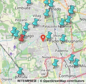 Mappa Via Gran Sasso, 20037 Paderno Dugnano MI, Italia (2.547)