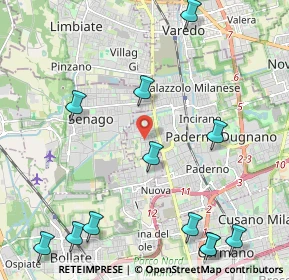 Mappa Via Gran Sasso, 20037 Paderno Dugnano MI, Italia (2.84333)