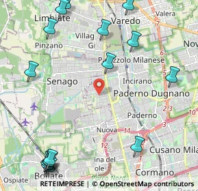 Mappa Via Gran Sasso, 20037 Paderno Dugnano MI, Italia (3.04313)