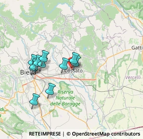 Mappa Via Barazze, 13836 Cossato BI, Italia (6.45)