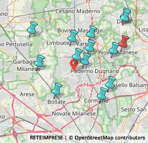 Mappa Via Monte Cimone, 20037 Paderno Dugnano MI, Italia (3.94571)