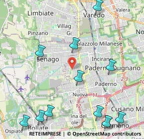 Mappa Via Monte Cimone, 20037 Paderno Dugnano MI, Italia (2.85333)