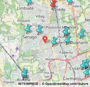 Mappa Via Monte Cimone, 20037 Paderno Dugnano MI, Italia (2.79467)