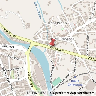 Mappa Via Milano, 14, 13900 Biella, Biella (Piemonte)