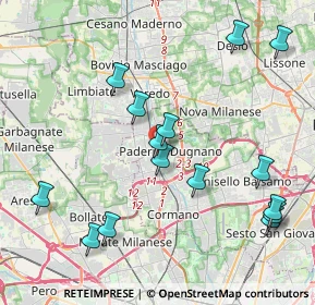 Mappa Via Asiago, 20037 Paderno Dugnano MI, Italia (4.468)