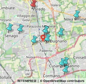 Mappa Via Asiago, 20037 Paderno Dugnano MI, Italia (2.10417)