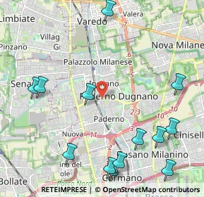 Mappa Via Asiago, 20037 Paderno Dugnano MI, Italia (2.74385)