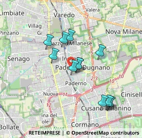 Mappa Via Asiago, 20037 Paderno Dugnano MI, Italia (1.64333)