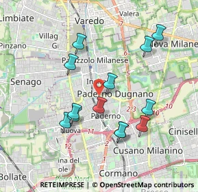 Mappa Via Asiago, 20037 Paderno Dugnano MI, Italia (1.79154)