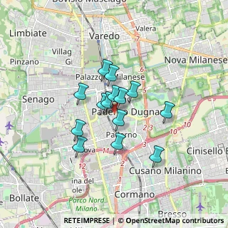 Mappa Via Asiago, 20037 Paderno Dugnano MI, Italia (1.17071)