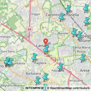 Mappa Via Giuseppe Giusti, 20020 Lainate MI, Italia (3.40688)