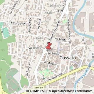 Mappa Via Trento, 14, 13836 Cossato, Biella (Piemonte)