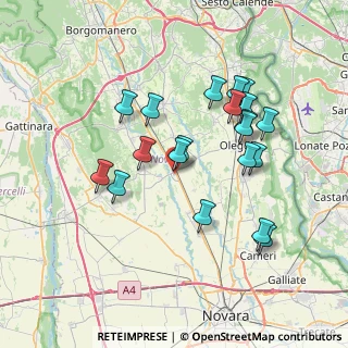 Mappa Via Gaspare Cavagnino, 28015 Momo NO, Italia (6.894)