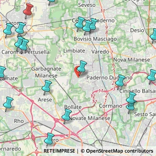 Mappa Via F. Santi, 20030 Senago MI, Italia (6.657)