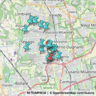 Mappa Via Reali, 20037 Paderno Dugnano MI, Italia (1.34737)