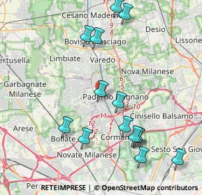 Mappa Via Leonardo Da Vinci, 20037 Paderno Dugnano MI, Italia (4.43357)