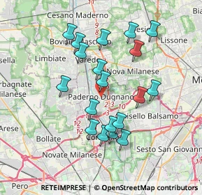 Mappa 20037 Arese MI, Italia (3.37947)