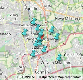 Mappa Viale della Repubblica, 20037 Arese MI, Italia (1.23833)