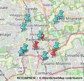 Mappa 20037 Arese MI, Italia (1.83615)