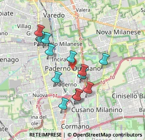 Mappa Viale della Repubblica, 20037 Arese MI, Italia (1.57923)
