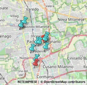Mappa 20037 Arese MI, Italia (1.41091)