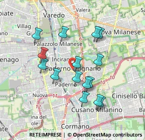 Mappa 20037 Arese MI, Italia (1.658)