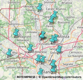 Mappa 20037 Arese MI, Italia (8.22063)