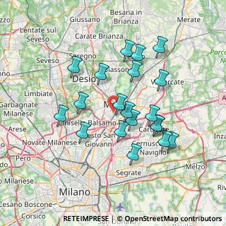 Mappa Via Francesco Guerrazzi, 20900 Monza MB, Italia (6.62)