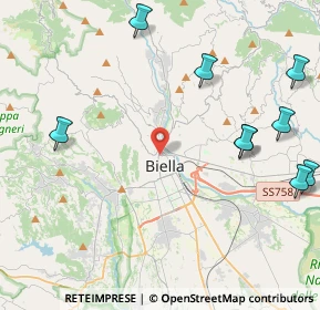 Mappa Via Eriberto Ramella Germanin, 13900 Biella BI, Italia (6.05)