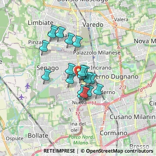 Mappa Via Cesare Lombroso, 20037 Paderno Dugnano MI, Italia (1.32211)
