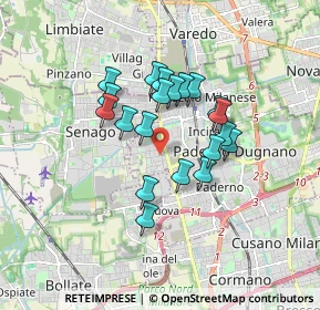 Mappa Via Cesare Lombroso, 20037 Paderno Dugnano MI, Italia (1.333)