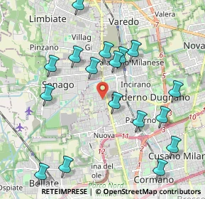 Mappa Via Cesare Lombroso, 20037 Paderno Dugnano MI, Italia (2.21412)