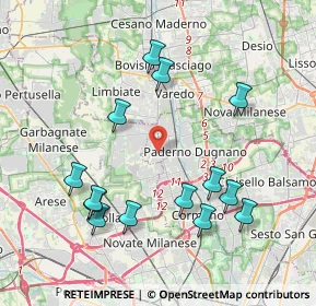Mappa Via Cesare Lombroso, 20037 Paderno Dugnano MI, Italia (4.18786)