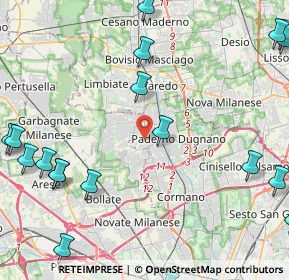 Mappa Via Cesare Lombroso, 20037 Paderno Dugnano MI, Italia (6.48)