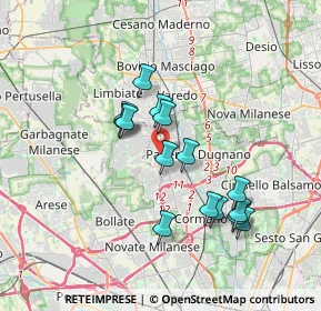 Mappa Via Cesare Lombroso, 20037 Paderno Dugnano MI, Italia (3.112)