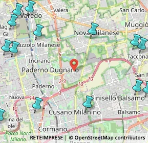 Mappa Viale Arturo Toscanini, 20037 Paderno Dugnano MI, Italia (3.40786)