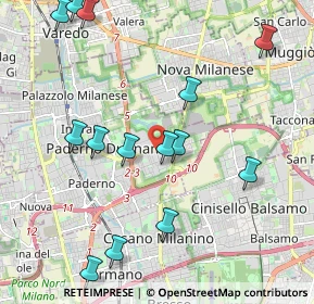 Mappa Viale Arturo Toscanini, 20037 Paderno Dugnano MI, Italia (2.35214)