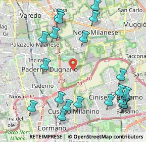 Mappa Viale Arturo Toscanini, 20037 Paderno Dugnano MI, Italia (2.588)