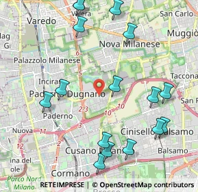 Mappa Viale Arturo Toscanini, 20037 Paderno Dugnano MI, Italia (2.46438)