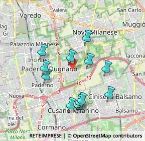 Mappa Viale Arturo Toscanini, 20037 Paderno Dugnano MI, Italia (1.72917)