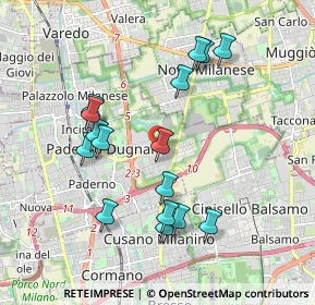 Mappa Viale Arturo Toscanini, 20037 Paderno Dugnano MI, Italia (1.86875)