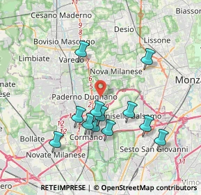 Mappa Viale Arturo Toscanini, 20037 Paderno Dugnano MI, Italia (3.59833)