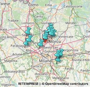 Mappa Viale Arturo Toscanini, 20037 Paderno Dugnano MI, Italia (9.00923)