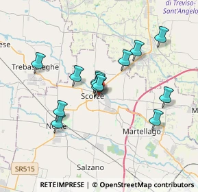 Mappa Via Monte Ortigara, 30037 Scorzè VE, Italia (3.05923)